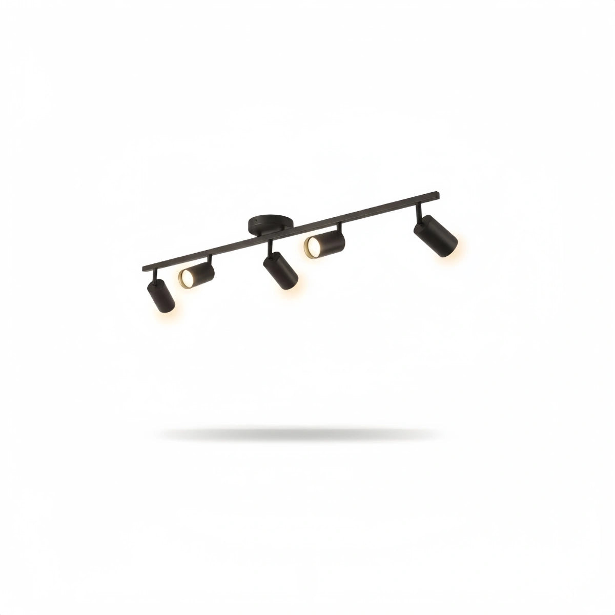 Arcato Minimalist Linear Track Light – Brushed Gold/Matte Black for Living/Study Room